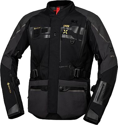 IXS Venture-GTX 1.0, Textiljacke Gore-Tex - Schwarz/Dunkelgrau - Lang M von IXS