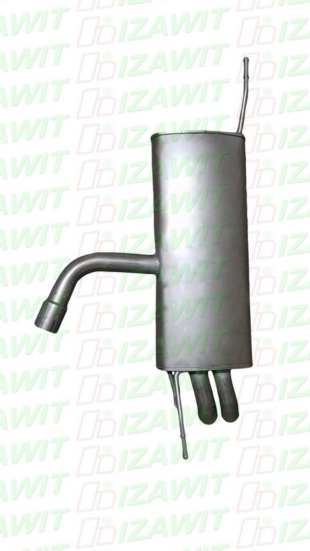 IZAWIT Endschalldämpfer VW 23.177 1T0253609L,1T0253609D Endtopf,Auspuff Endtopf,Nachschalldämpfer,ESD von IZAWIT