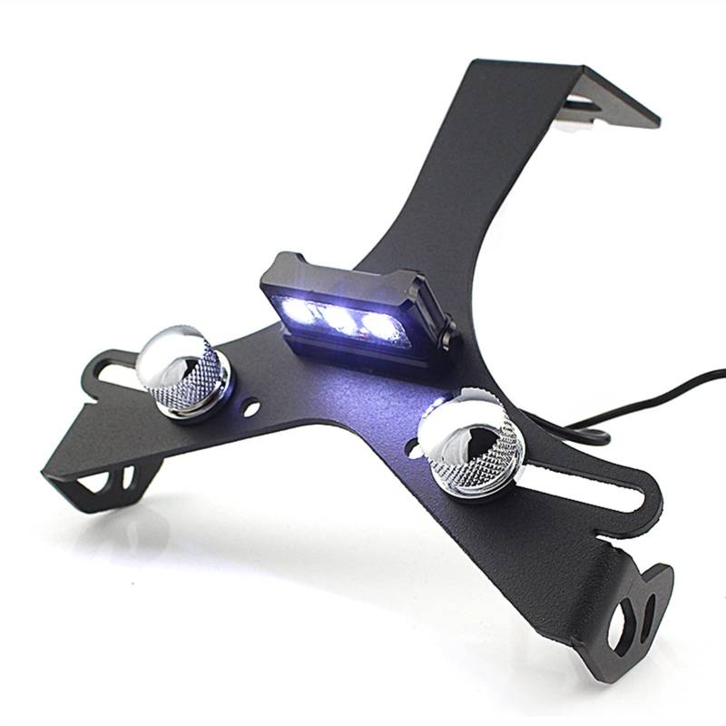 Motorrad-Nummernschild-Halter, Kotflügel-Eliminator, Kennzeichenhalter, Kennzeichenhalter, mit Licht, passend für Ducati 848 1098 1198 1098R 1098S Motorradkennzeichenhalter von IZHAOGJING