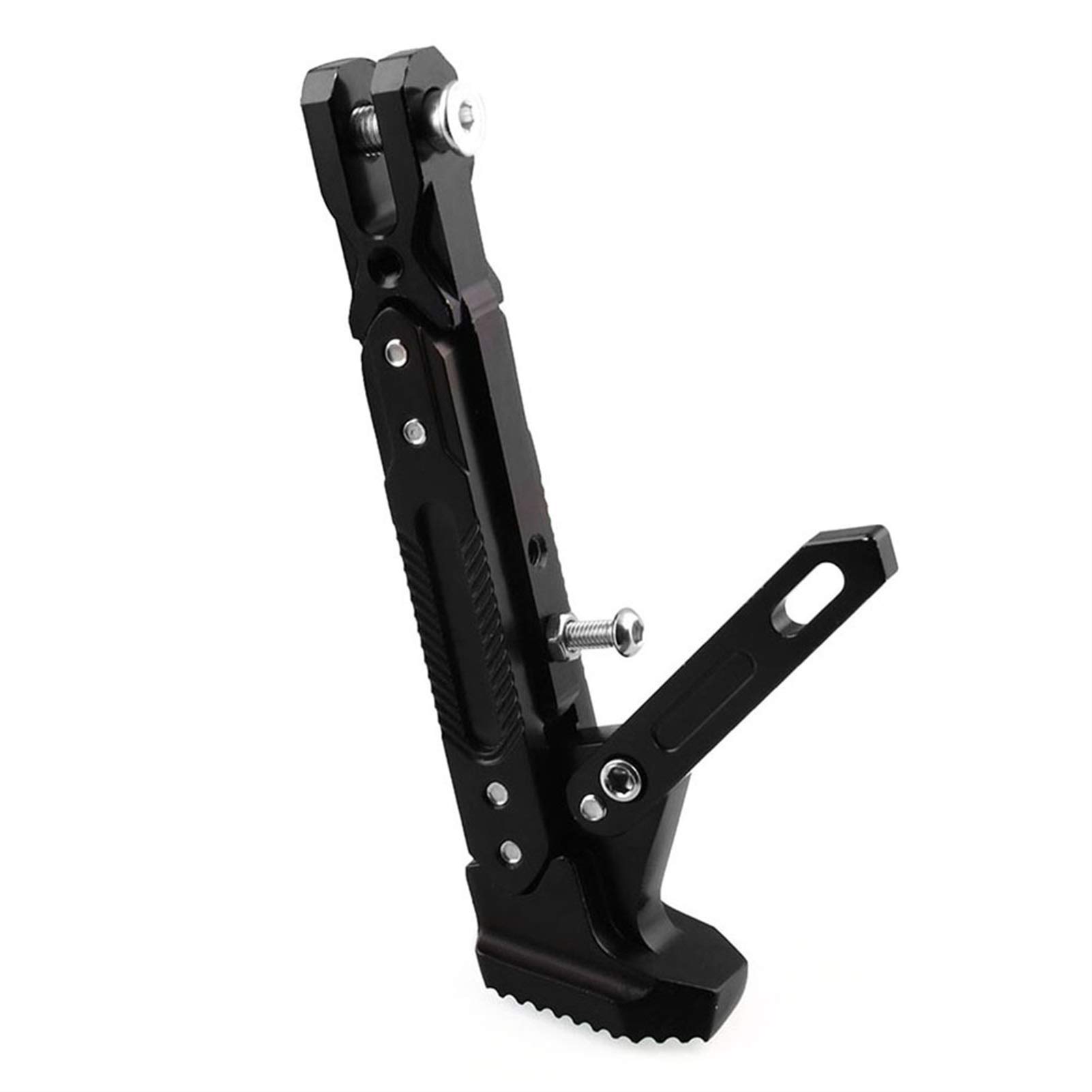 Motorrad SeitenstäNder,SeitenstäNder Verbreiterung 1pcs Motorrad Ständer Stellfuß Seitenstütze Parkplatz Ständer for elektrisches Motorrad Universeller(Black) von IZHAOGJING