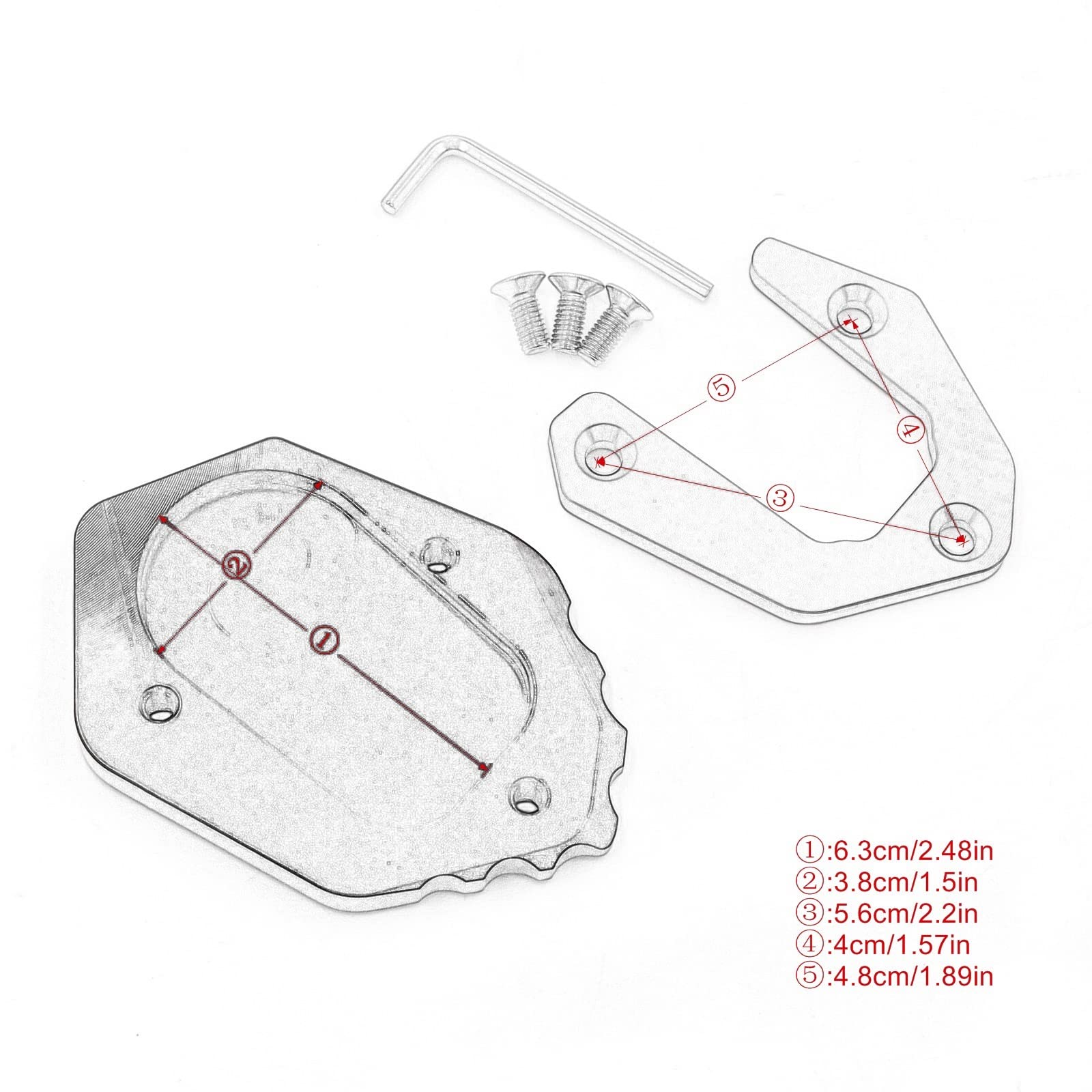 Motorrad SeitenstäNder,SeitenstäNder Verbreiterung Gebrauch Passend für BMW F 850 GS F850GS F750GS F850 GS FS F 750 GS 2018-2021 Motorrad CNC Kickstand Fuß Seitenteil Vergrößern Verlängerungsplatte Motorrad SeitenstäNder,SeitenstäNder Verbreiterung Gebrauch Passend für BMW F 850 GS F850GS F750GS F850 GS FS F 750 GS 2018-2021 Motorrad CNC Kickstand Fuß Seitenteil Vergrößern Verlängerungsplatte von IZHAOGJING
