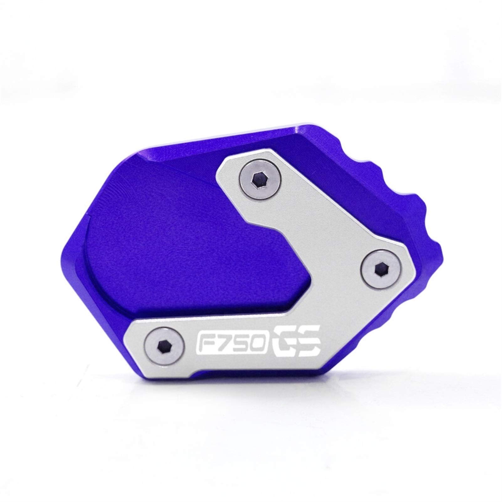 Motorrad SeitenstäNder,SeitenstäNder Verbreiterung Motorrad CNC-Ständer Fuß Seitenständer Verlängerung Belagträgerplatte Vergrößern for BMW F750GS F750 GS F 750 Stehen(Blue) von IZHAOGJING