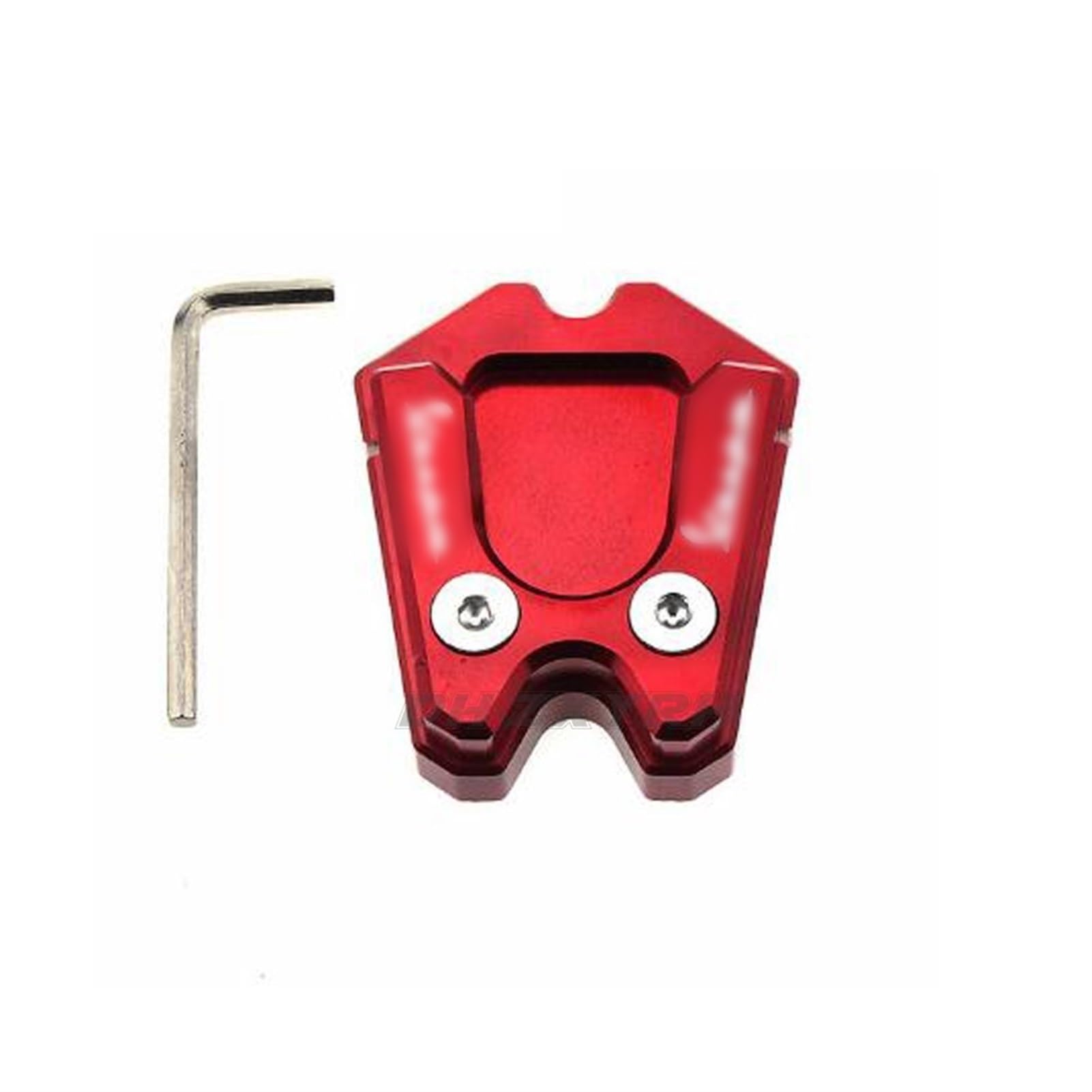 Motorrad SeitenstäNder,SeitenstäNder Verbreiterung Motorrad Kickstand Erweiterungsplatte Fußsseitenständer Vergrößern Pad(Red) von IZHAOGJING