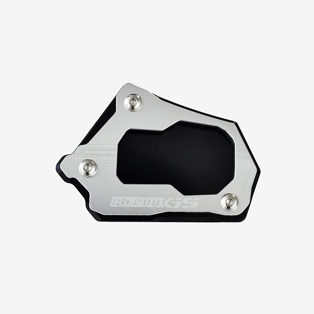 Motorrad SeitenstäNder,SeitenstäNder Verbreiterung Motorradzubehör Seitenständer Verlängerung Fußpolster Unterstützung Passend für BMW R1200GS R1250gs Abenteuer R1200(R1200GS Silver) von IZHAOGJING