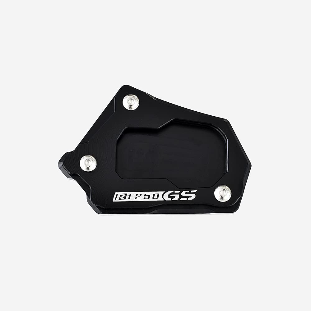 Motorrad SeitenstäNder,SeitenstäNder Verbreiterung Motorradzubehör Seitenständer Verlängerung Fußpolster Unterstützung Passend für BMW R1200GS R1250gs Abenteuer R1200(R1250GS Black) von IZHAOGJING