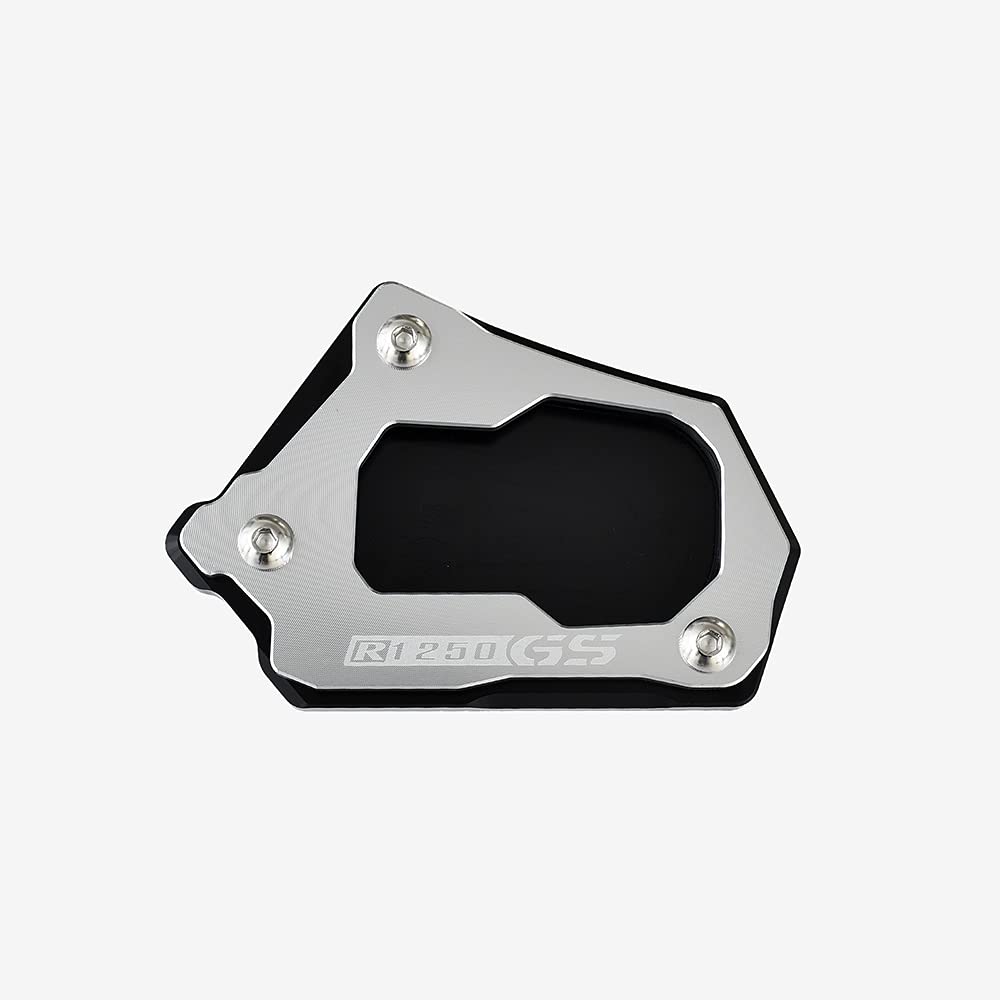 Motorrad SeitenstäNder,SeitenstäNder Verbreiterung Motorradzubehör Seitenständer Verlängerung Fußpolster Unterstützung Passend für BMW R1200GS R1250gs Abenteuer R1200(R1250GS Silver) von IZHAOGJING