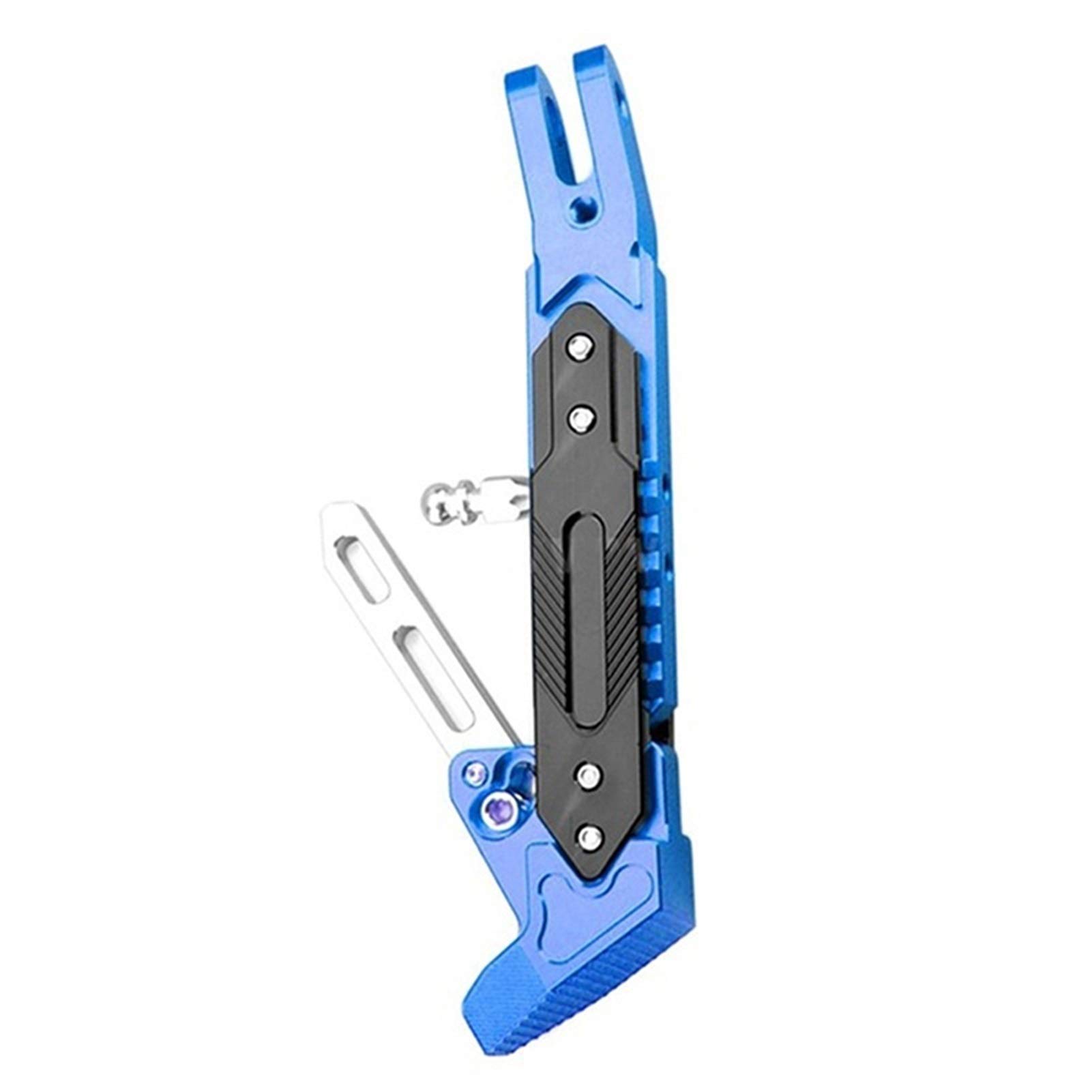 Motorrad SeitenstäNder,SeitenstäNder Verbreiterung Universal Motorrad Einstellbare Ständer Fuß Brace Parkplatz Bein Fuß Seite Unterstützung Stehen for NMAX N-MAX(Blue) von IZHAOGJING