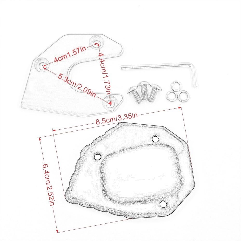 Motorrad SeitenstäNder,SeitenstäNder Verbreiterung for Honda CB650F CBR650F CB500F CB500X NC700D Motorrad CNC Seitenständer Vergrößerer-Stützauflage Platte Fuß Seitenständer Verlängerung(Cb500x RD) Motorrad SeitenstäNder,SeitenstäNder Verbreiterung for Honda CB650F CBR650F CB500F CB500X NC700D Motorrad CNC Seitenständer Vergrößerer-Stützauflage Platte Fuß Seitenständer Verlängerung(Cb500x RD) von IZHAOGJING
