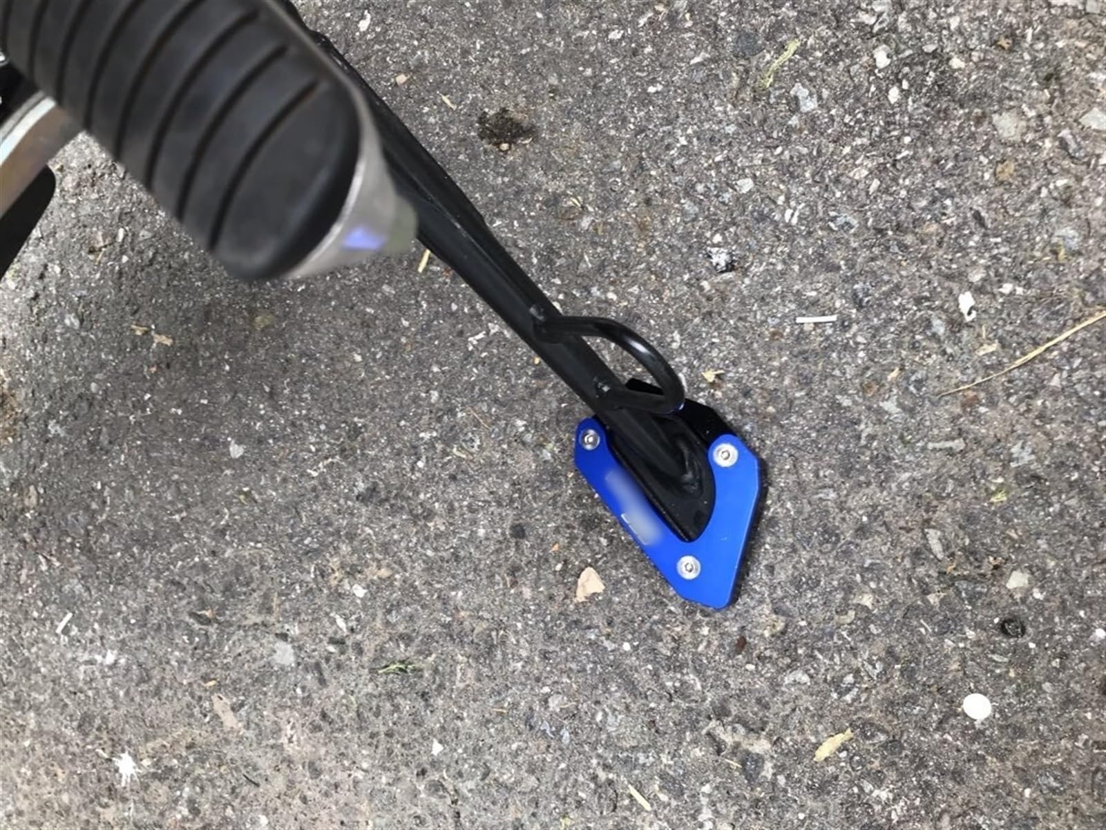 Motorrad SeitenstäNder,SeitenstäNder Verbreiterung for Suzuki V-Strom 650 DL650 Motorrad CNC Seitenständer Seitenständer Vergroter Plaat Verlängerung Pad(Blue) von IZHAOGJING