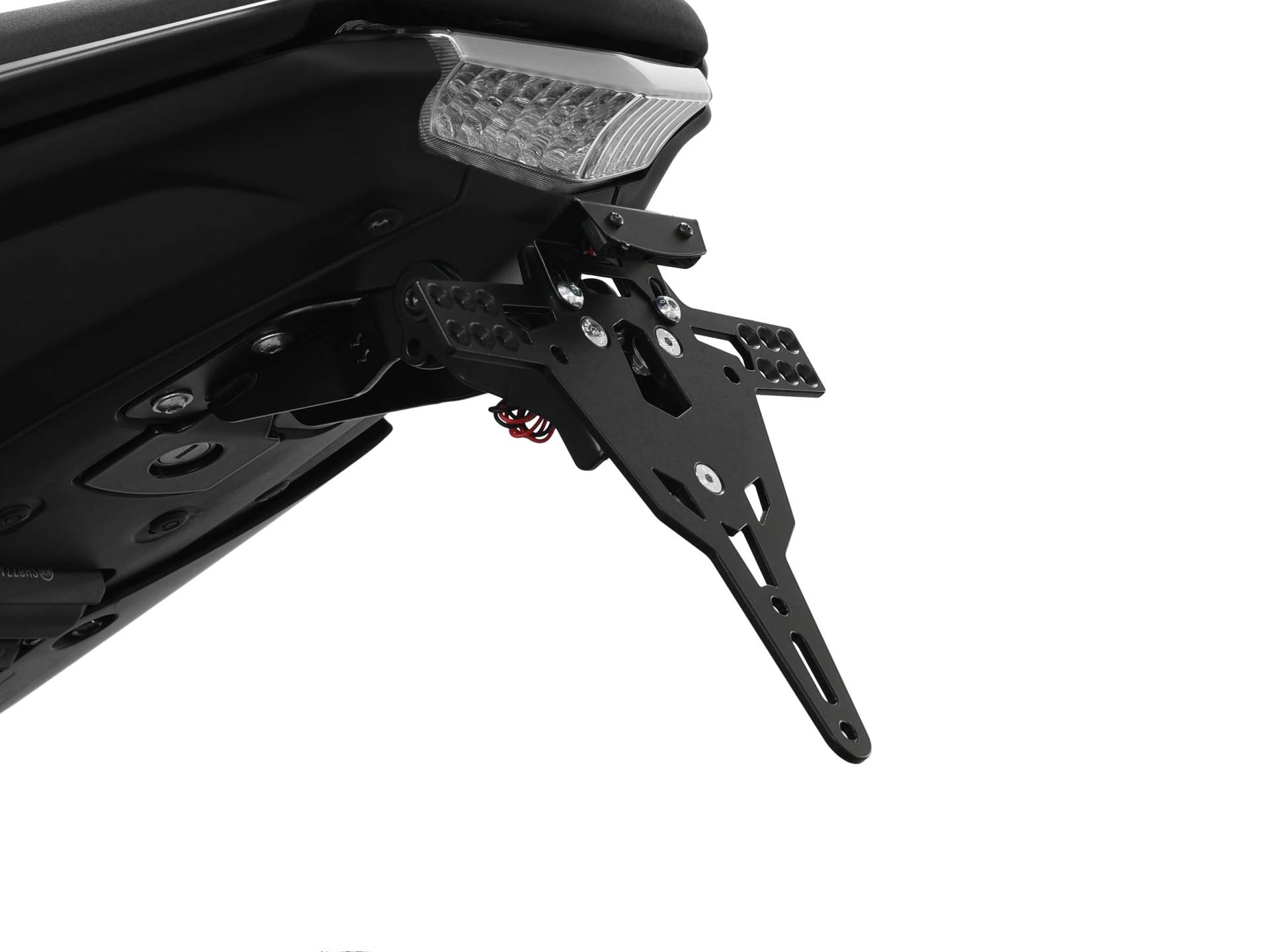 ZIEGER Pro Motorrad Kennzeichenhalter kompatibel mit: Yamaha MT-125 von IBEX