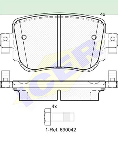 Icer 182152 Bremsbeläge von ICER
