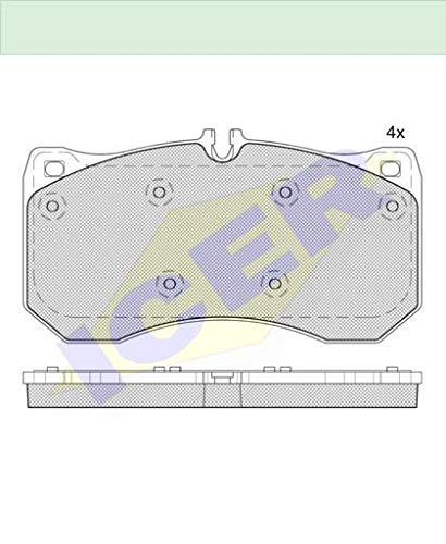 Icer 182185 Bremsbeläge von ICER