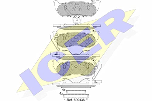 Icer 182255 Bremsbeläge von ICER