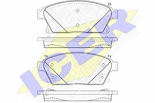 Icer Brakes 181939 Bremsbelagsatz, Scheibenbremse von Icer