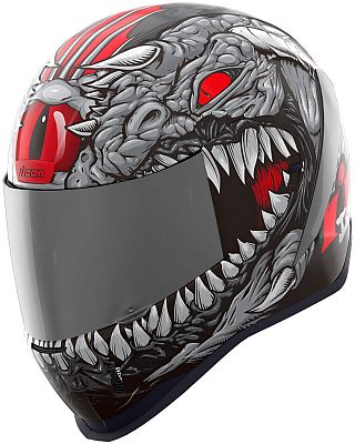 Icon Airform Mips Kryola Kreep, Integralhelm - Silber/Weiß/Rot - M von Icon