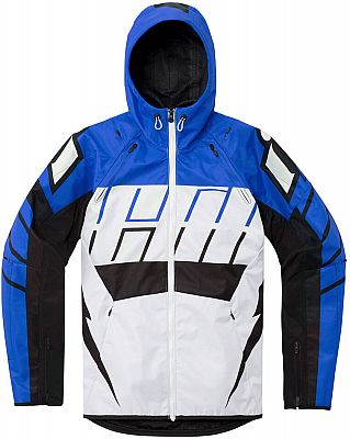 Icon Airform Retro, Textiljacke - Blau/Weiß/Schwarz - M von Icon