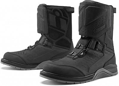 Icon Alcan, Stiefel wasserdicht - Schwarz/Grau - 8 US von Icon