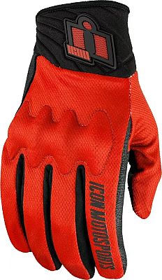 Icon Anthem 3, Handschuhe - Rot/Schwarz - S von Icon