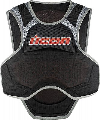 Icon Field Armor Softcore, Protektorenweste Level-1 - Schwarz/Grau - 3XL/4XL von Icon