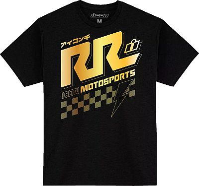 Icon Rizz Rizz, T-Shirt - Schwarz/Gold - XXL von Icon