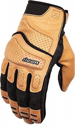 Icon Superduty 3, Handschuhe - Beige/Schwarz - M von Icon