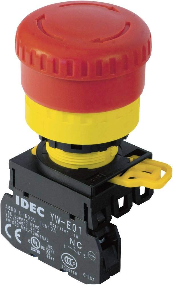 Idec YW1B-V4E01R Not-Aus-Schalter 240 V/AC 6 A 1 Öffner 1 St. Idec YW1B-V4E01R Not-Aus-Schalter 240 V/AC 6 A 1 Öffner 1 St. von Idec