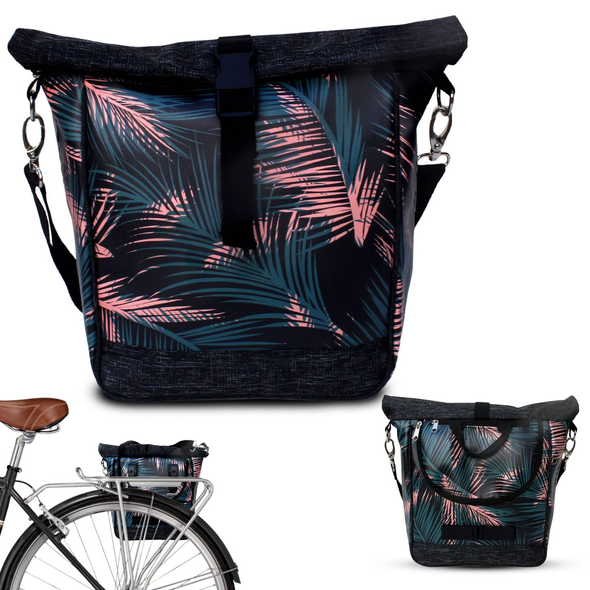 Ikuri Kleine Fahrradtasche 20-26’’ für Kinder Falträder Klappräder aus Plane mit Umhängegurt – Modell Retro Palma Ikuri Kleine Fahrradtasche 20-26’’ für Kinder Falträder Klappräder aus Plane mit Umhängegurt – Modell Retro Palma von Ikuri