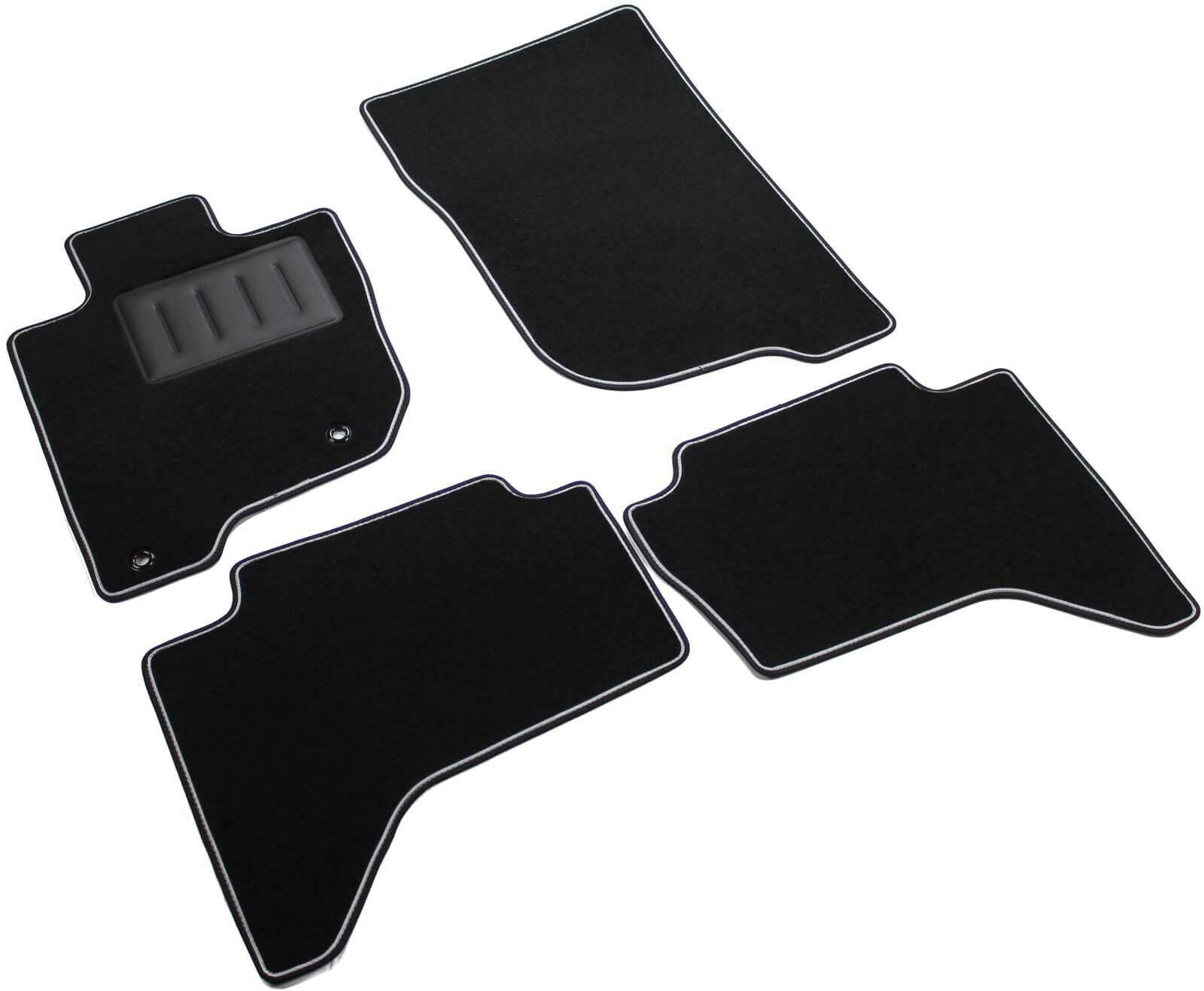 Das Teppich Auto, sprint01014, Fußmatten Teppiche Schwarz rutschfest, verstärkter Rand, zweifarbig, Absatzschoner aus Gummi, L200 Double Cab 2007 >, Fullback 2016 >. Das Teppich Auto, sprint01014, Fußmatten Teppiche Schwarz rutschfest, verstärkter Rand, zweifarbig, Absatzschoner aus Gummi, L200 Double Cab 2007 >, Fullback 2016 >. von ilTappetoAuto