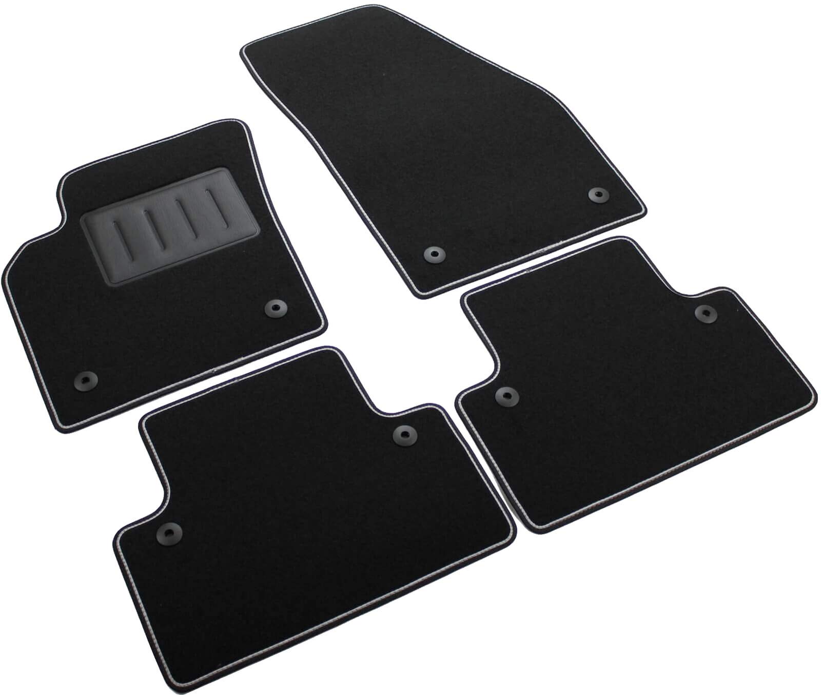 Das Teppich Auto, sprint04801, Fußmatten Teppiche Schwarz rutschfest, verstärkter Rand, zweifarbig, Absatzschoner aus Gummi, S40 II 2004 > V50 2004 > C30 2006 >. Das Teppich Auto, sprint04801, Fußmatten Teppiche Schwarz rutschfest, verstärkter Rand, zweifarbig, Absatzschoner aus Gummi, S40 II 2004 > V50 2004 > C30 2006 >. von ilTappetoAuto