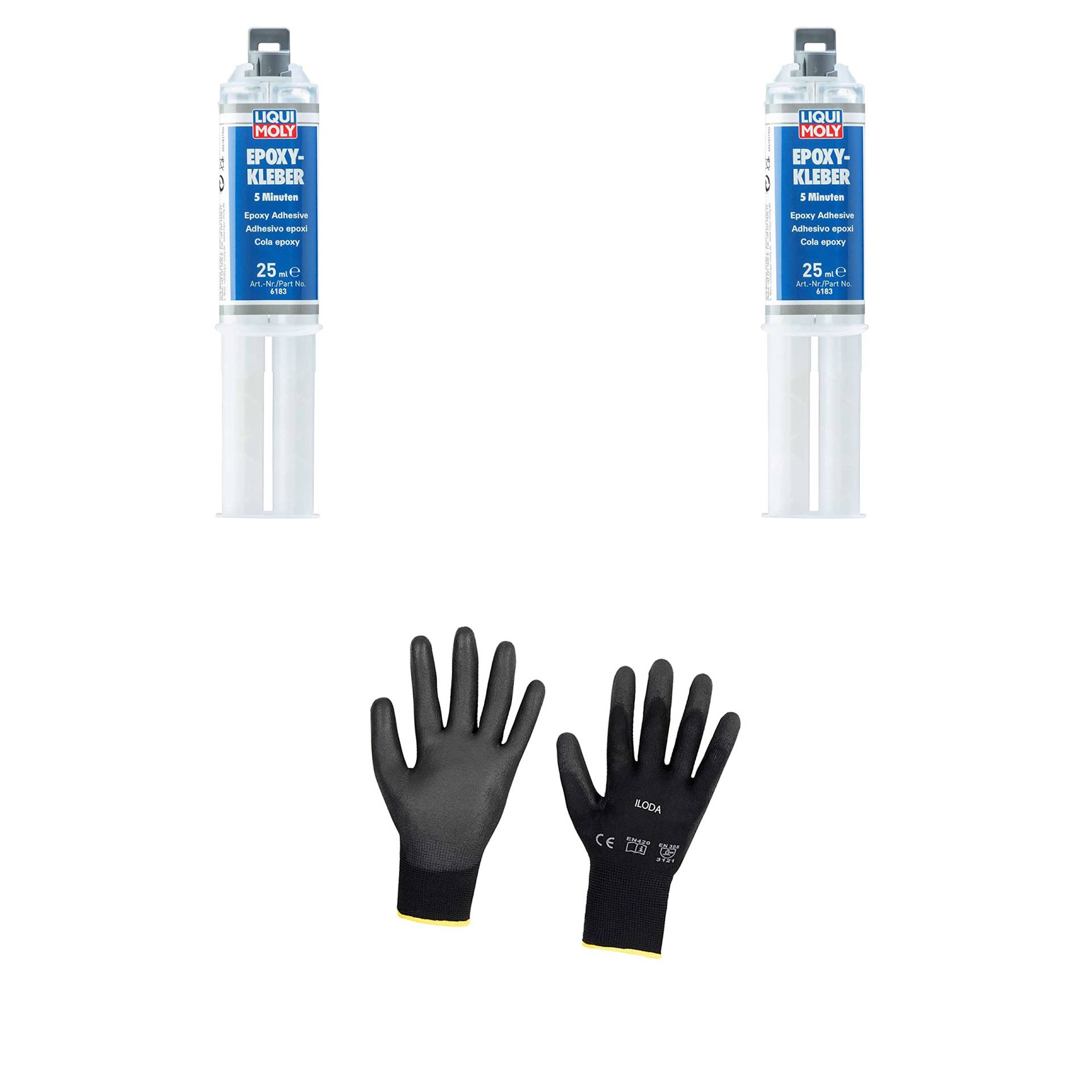 Iloda 2xOriginal Liqui Moly 25ml Epoxy-Kleber 6183 Schutzhandschuhe Iloda 2xOriginal Liqui Moly 25ml Epoxy-Kleber 6183 Schutzhandschuhe von Iloda