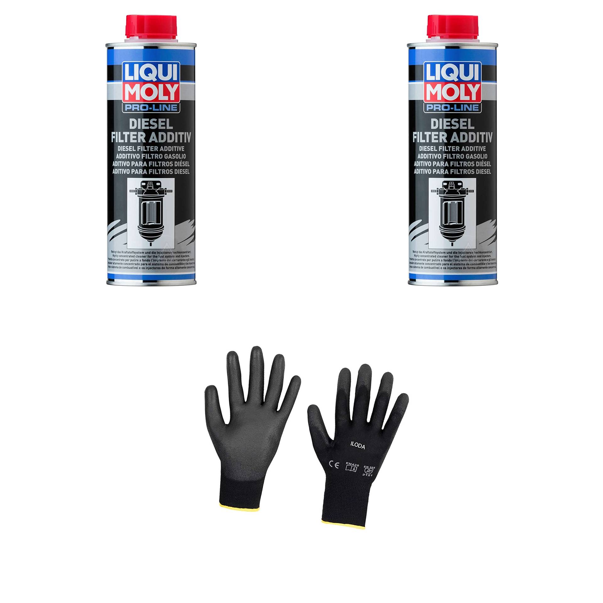 Iloda 2xOriginal Liqui Moly 500ml Pro-Line Dieselfilter Additiv 20790 Schutzhandschuhe Iloda 2xOriginal Liqui Moly 500ml Pro-Line Dieselfilter Additiv 20790 Schutzhandschuhe von Iloda