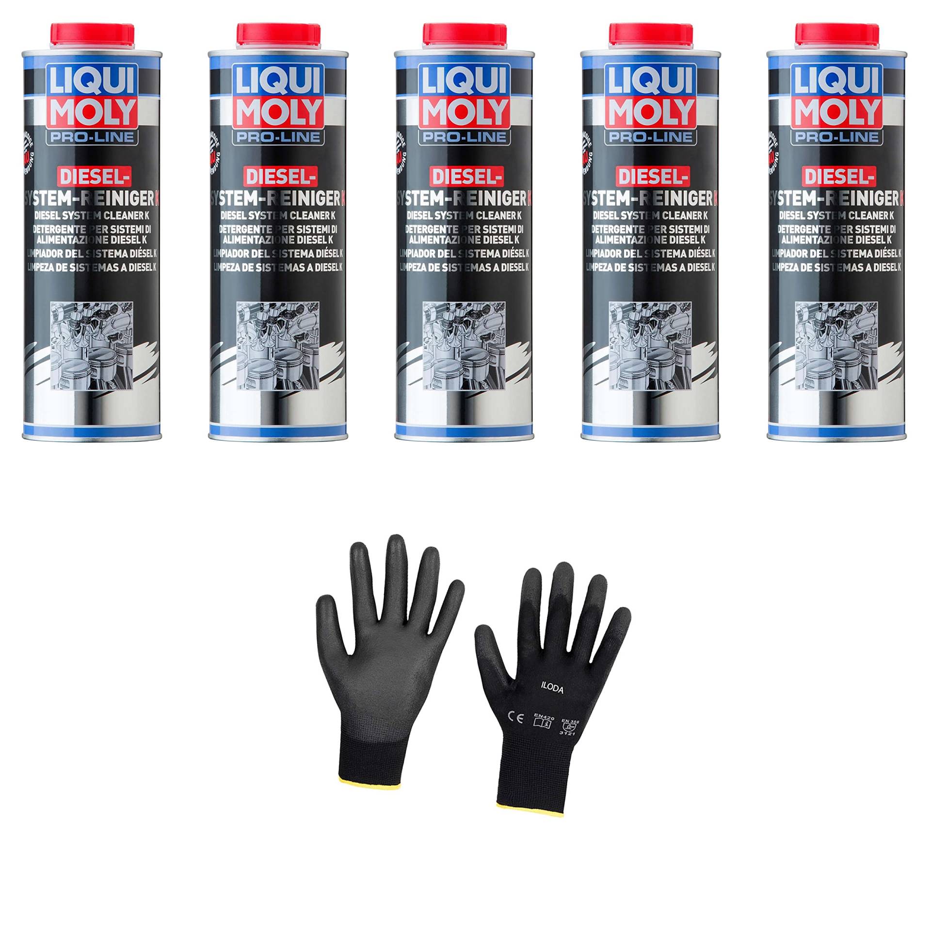 Iloda 5xOriginal Liqui Moly 1l Pro-Line Diesel System Reiniger Cleaner K 5144 Schutzhandschuhe Iloda 5xOriginal Liqui Moly 1l Pro-Line Diesel System Reiniger Cleaner K 5144 Schutzhandschuhe von Iloda