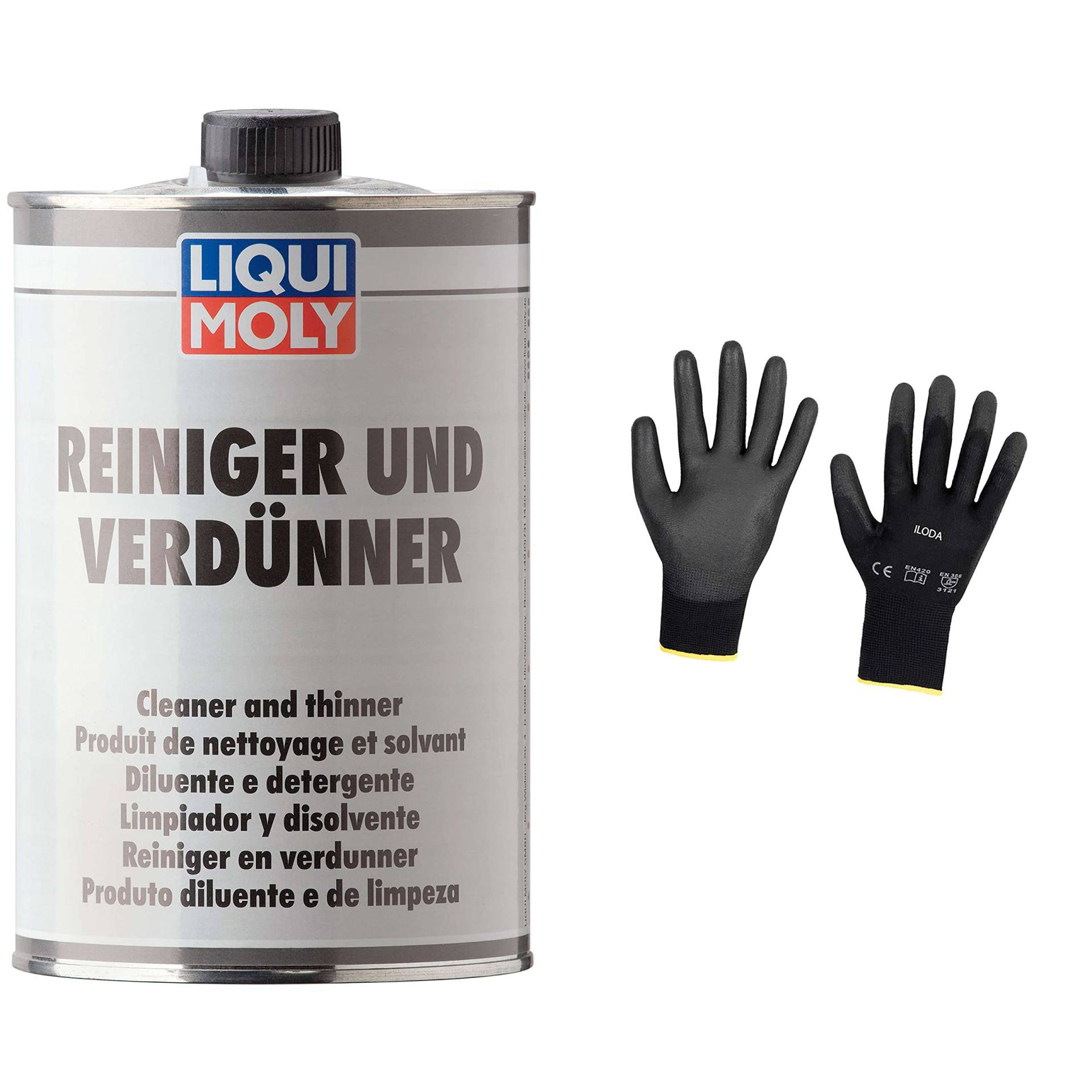 Iloda Original Liqui Moly 1l Reiniger Cleaner und Verdünner 6130 Schutzhandschuhe von Iloda