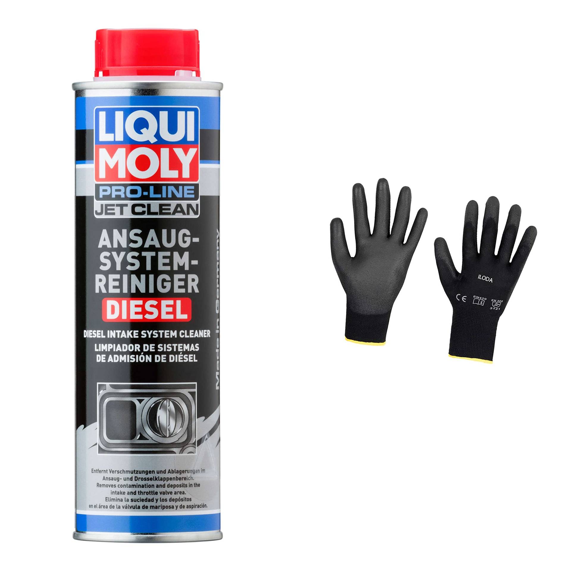 Iloda Original Liqui Moly 300ml Pro-Line JetClean Ansaugsystemreiniger Diesel Schutzhandschuhe Iloda Original Liqui Moly 300ml Pro-Line JetClean Ansaugsystemreiniger Diesel Schutzhandschuhe von Iloda