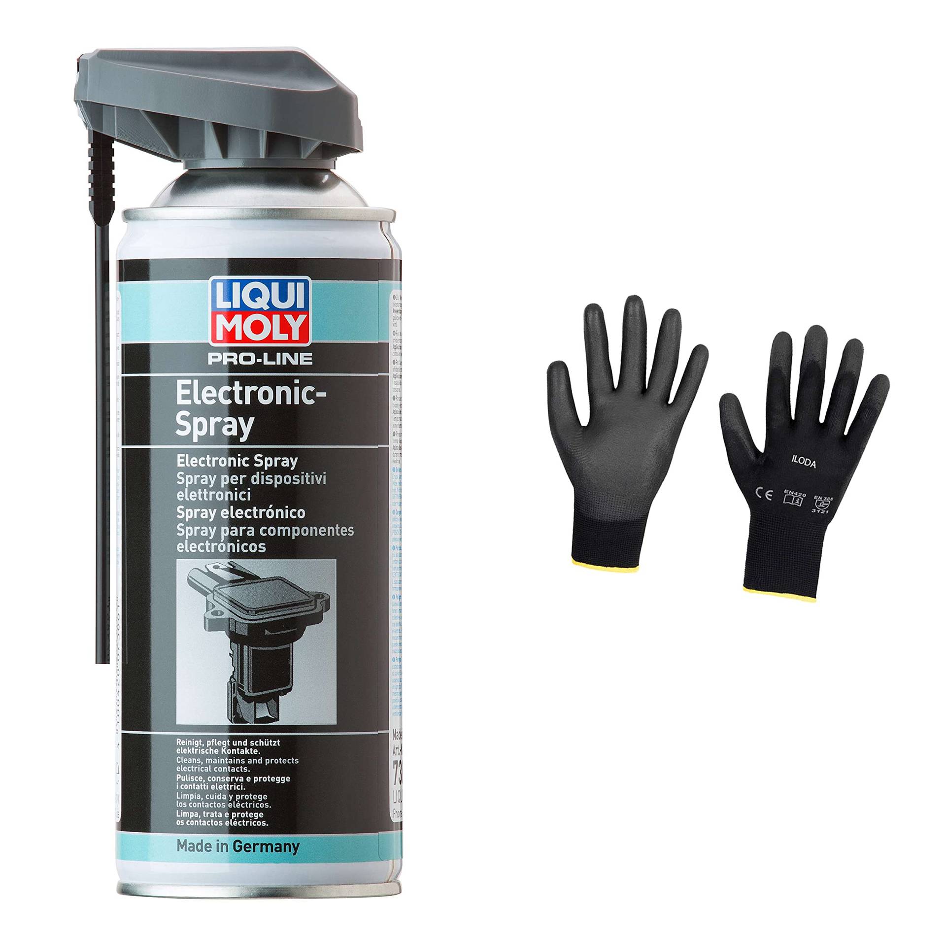 Iloda Original Liqui Moly 400ml Pro-Line Elektronikspray 7386 Schutzhandschuhe Iloda Original Liqui Moly 400ml Pro-Line Elektronikspray 7386 Schutzhandschuhe von Iloda