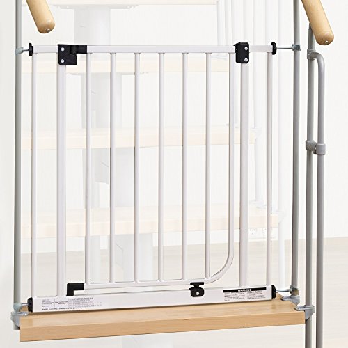 IMPAG ® Treppenschutzgitter Easy Step für Geländer | inkl. 4 Y-Adapter für 73cm - 142cm | ohne Bohren | einfache Montage | Treppen-Gitter Baby Kleinkind Hund von Impag