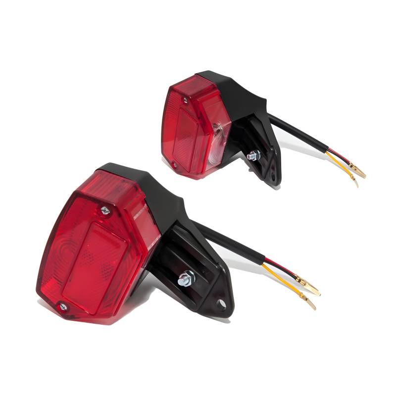 Rear Light Including Bracket and License Plate Light Red for Zündapp/Kreidler Mopeds von Import