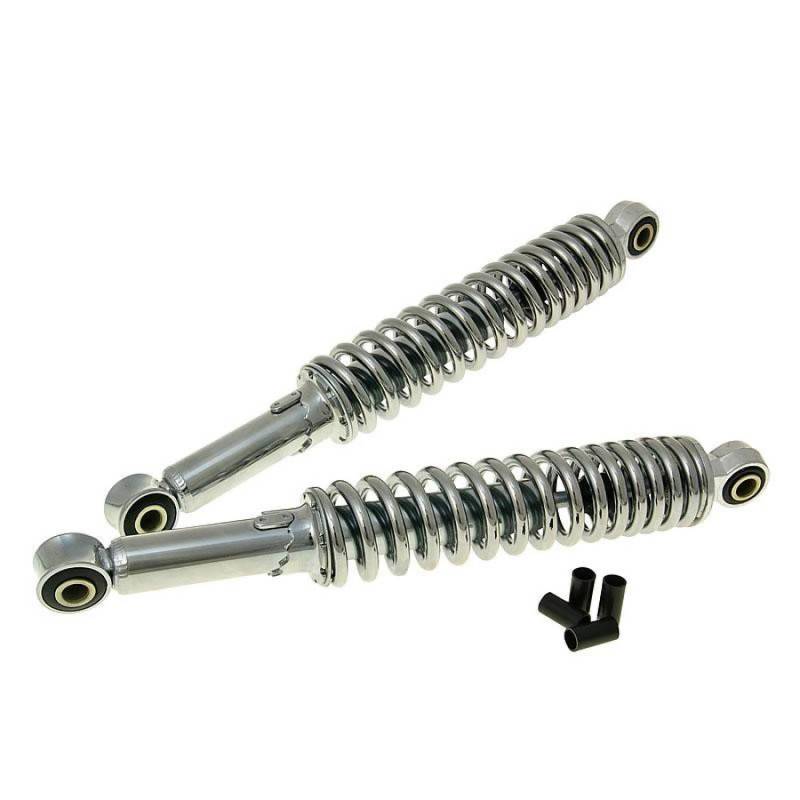 Suspension Strut Shock Absorber Set 2 Pieces Chrome 310 MM for Zündapp C GTS 50 & Moped Scooters von Import