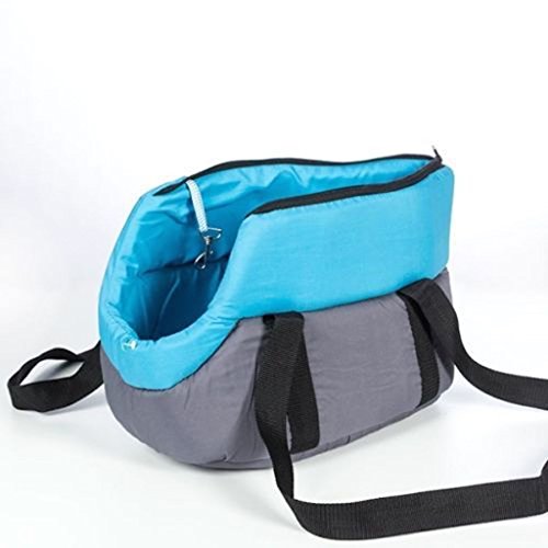 Zubehör Tiere: Transporttasche Hunde oder Katzen blau grau kleine Schablone von Inconnu