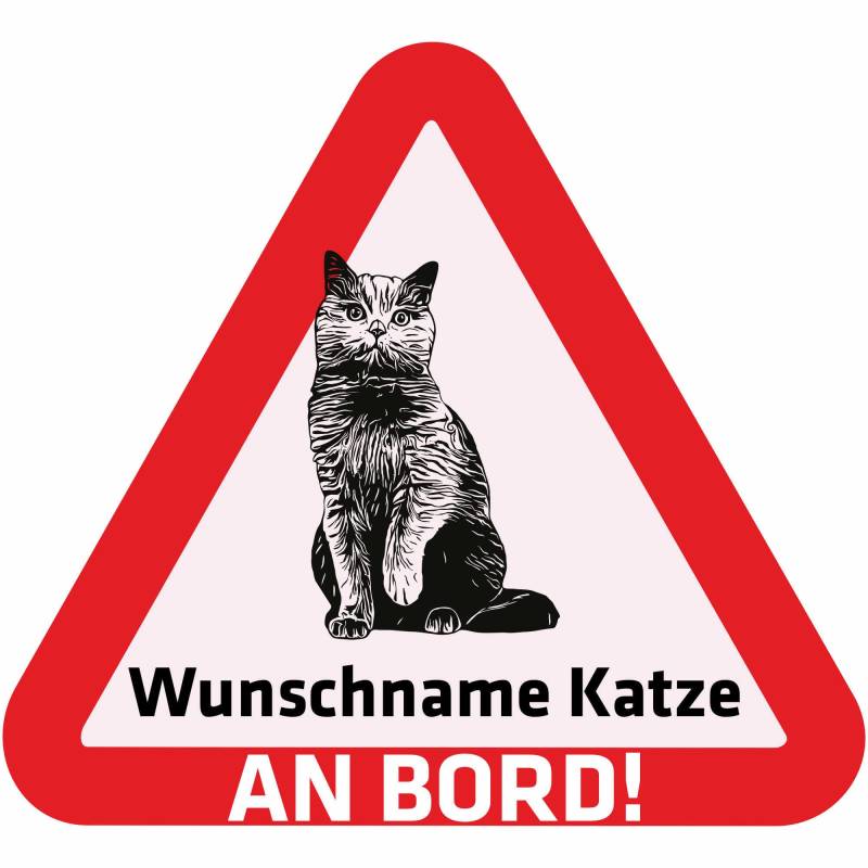 Indigos UG - Auto Aufkleber birmanische Katze - Namensaufkleber 15 cm - Sticker selbst gestalten - Name und Wunschtext personalisiert selbstklebend - Motorrad - LKW - Heckscheibenaufkleber von Indigos