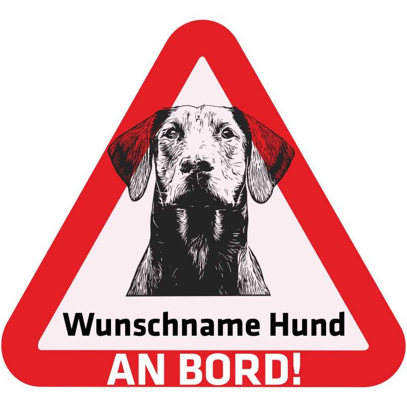 Indigos UG - Namensaufkleber Hund - Dobermann - Aufkleber mit Namen & Wunschtext - individuell personalisiert - Auto - Motorrad - LKW von Indigos