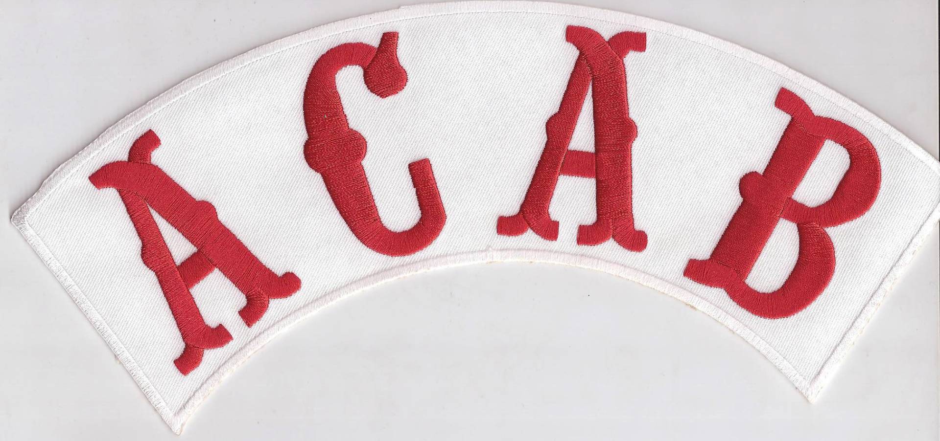 Patch ACAB A.C.A.B, BACKPATCH All Cops not Good Ultras Biker Rocker Kutte Aufnäher von Patch