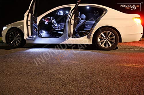 INDIVIDUALise your CAR Innenraumbeleuchtung SET für 5er F10 Limousine (Mit Panoramadach, Cool-White) Kaltweiß von INDIVIDUALise your CAR