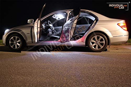 INDIVIDUALise your CAR Innenraumbeleuchtung SET für C Klasse Limousine W204 (Pure-White) Reinweiß von INDIVIDUALise your CAR