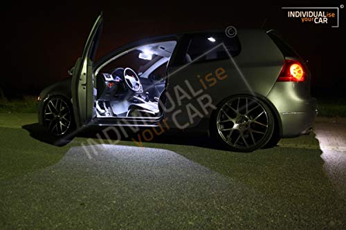INDIVIDUALise your CAR Innenraumbeleuchtung SET für Golf 5 3-Türer - Cool-White Kaltweiß von INDIVIDUALise your CAR