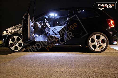 INDIVIDUALise your CAR Innenraumbeleuchtung SET für Polo 6R 3 Türer (Cool-White) Kaltweiß von INDIVIDUALise your CAR