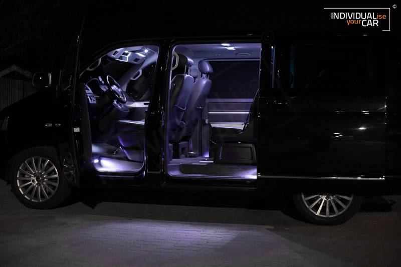 INDIVIDUALise your CAR Innenraumbeleuchtung SET für T5 Multivan (Cool-White) Kaltweiß von INDIVIDUALise your CAR