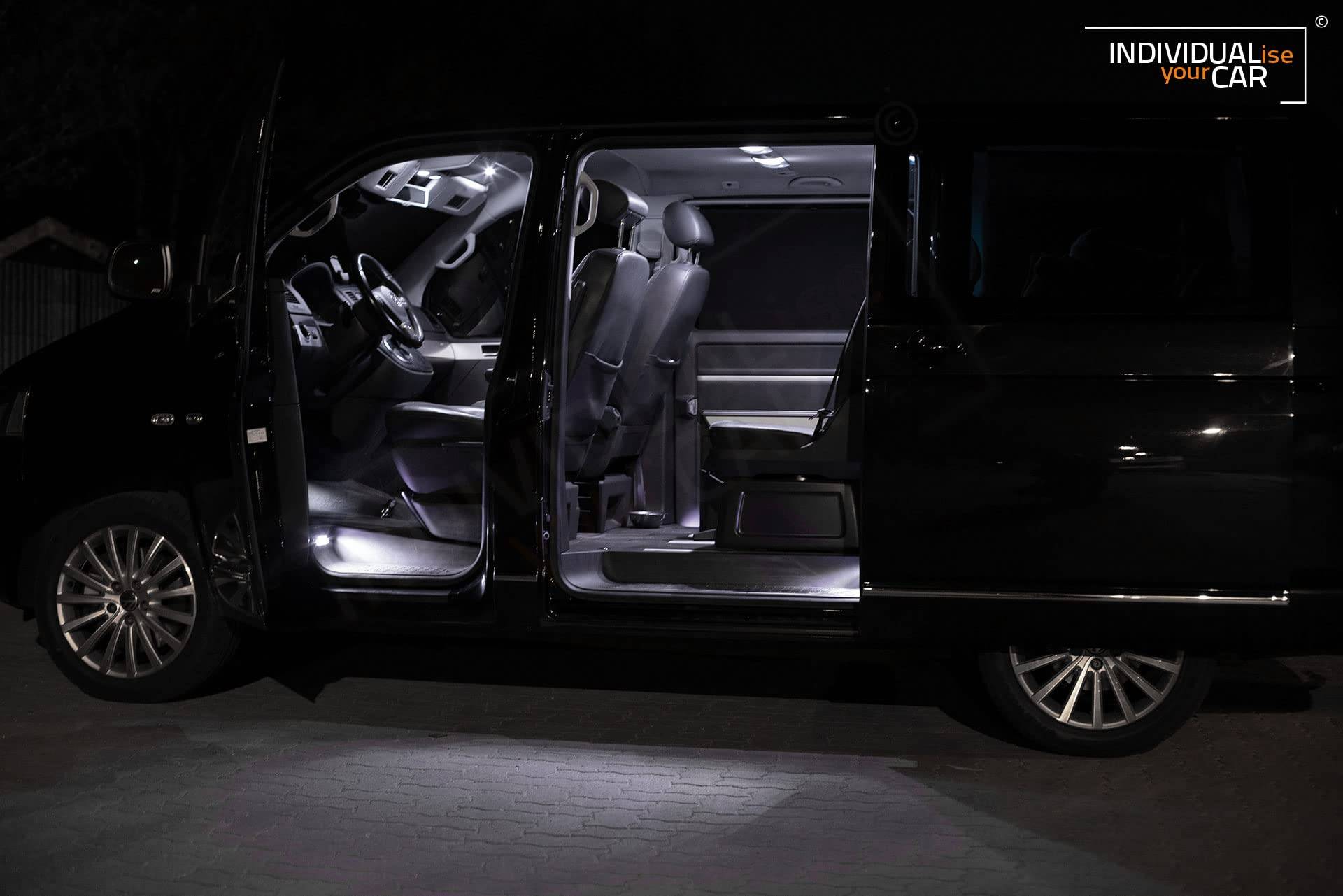 INDIVIDUALise your CAR Innenraumbeleuchtung SET für T5 Multivan (Pure-White) Reinweiß von INDIVIDUALise your CAR