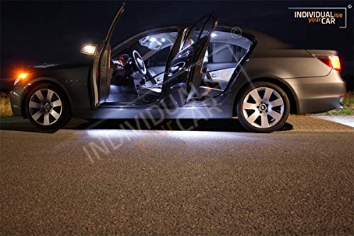 INDIVIDUALise your CAR Innenraumbeleuchtung SET für 5er E60 Limousine (Ohne Panoramadach, Cool-White) Kaltweiß von INDIVIDUALise your CAR