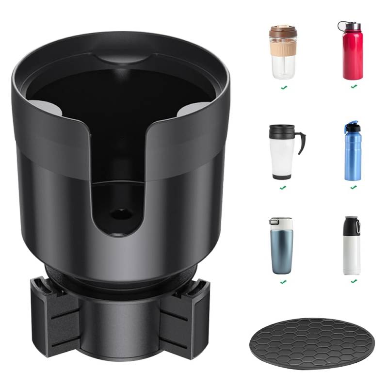 Infreecs Auto Getränkehalterung, Auto Getränkehalter, Flaschenhalter Auto, Universal Auto Getränkehalter Expander, Cup Holder Auto, Auto Getränke Halterung Für Kaffeebecher Getränkedose Wasserbechern von Infreecs